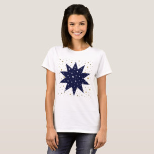 Camiseta Estrellas azules y estrellas blancas y estrellas d