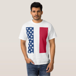 Camiseta Estrellas blancas y rojas felices Día de la Indepe