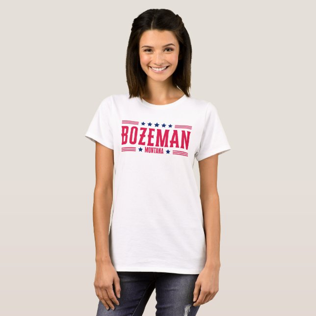 Camiseta Estrellas BOZEMAN MONTANA (Anverso completo)