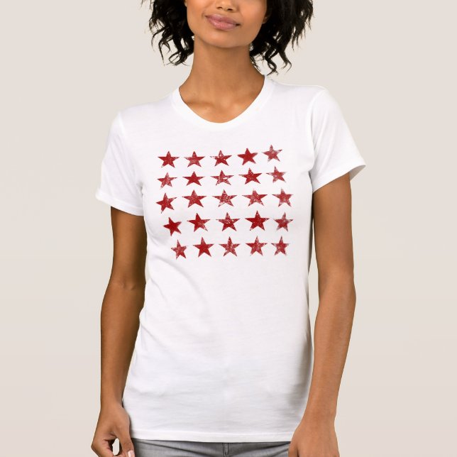 Camiseta Estrellas con problemas rojos (Anverso)