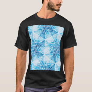 Camiseta Estrellas Congeladas, Patrón De Copos De Nieve Sin