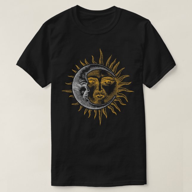 Camiseta Estrellas de astronomía de época astronauta de pla (Diseño del anverso)