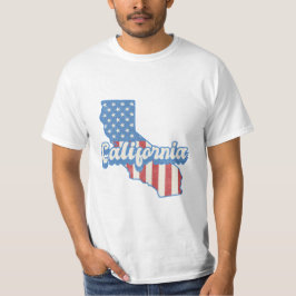 Camiseta Estrellas de California y silueta de franjas