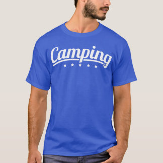 Camiseta estrellas de camping familiar