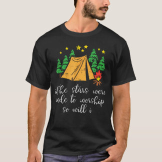 Camiseta Estrellas de Camping Hechas Para Adorar Campista C