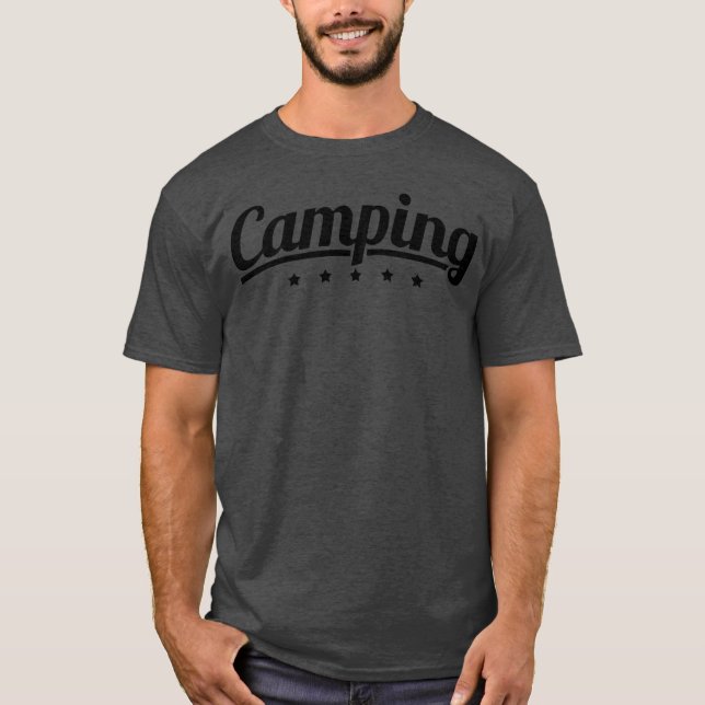 Camiseta estrellas de camping y amigos (Anverso)