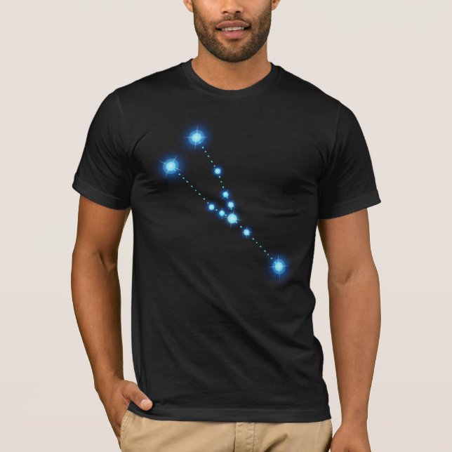 Camiseta Estrellas de Constelación de Taurus Zodiac (Anverso)