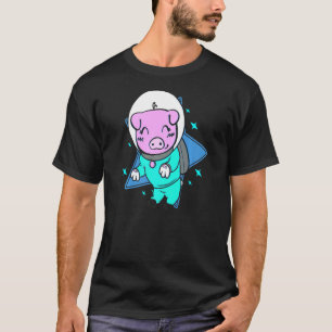 Camiseta Estrellas de galaxia espacial vuelan en pedales ro