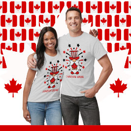 Camiseta Estrellas de gnome canadienses fuegos artificiales