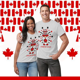Camiseta Estrellas de gnome canadienses fuegos artificiales
