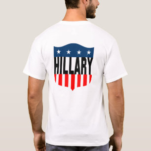 Camiseta estrellas de hillary clinton y rayas