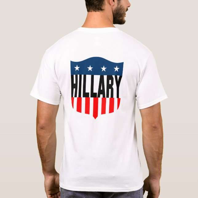 Camiseta estrellas de hillary clinton y rayas (Reverso)