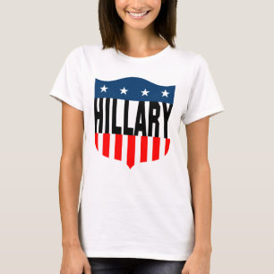 Camiseta estrellas de hillary clinton y rayas