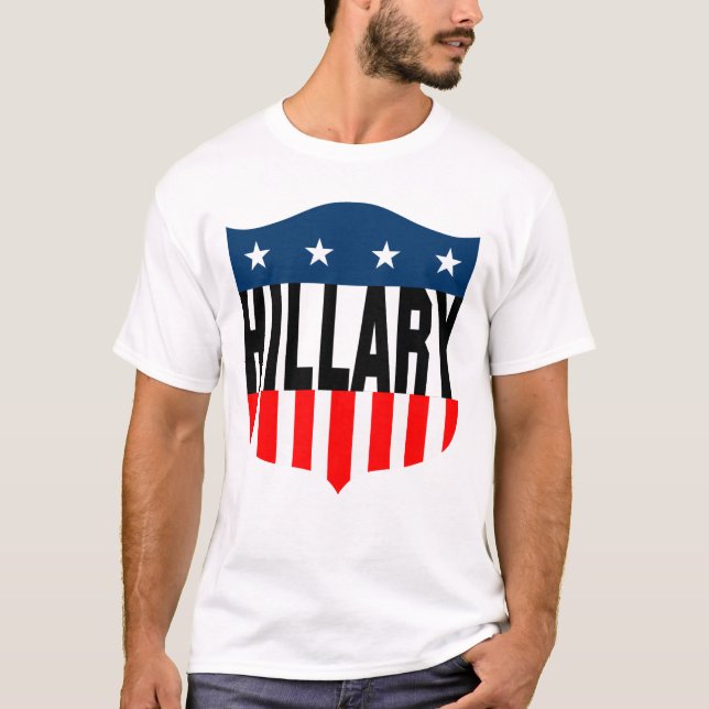 Camiseta estrellas de hillary clinton y rayas (Anverso)