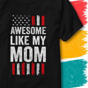 Camiseta Estrellas de la bandera americana Rayas Impresiona