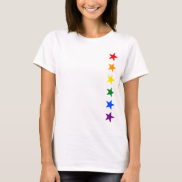 Camiseta ESTRELLAS DE LA BANDERA DEL ARCO IRIS + sus ideas