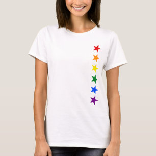 Camiseta ESTRELLAS DE LA BANDERA DEL ARCO IRIS + sus ideas