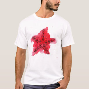Camiseta Estrellas de mar de la acuarela