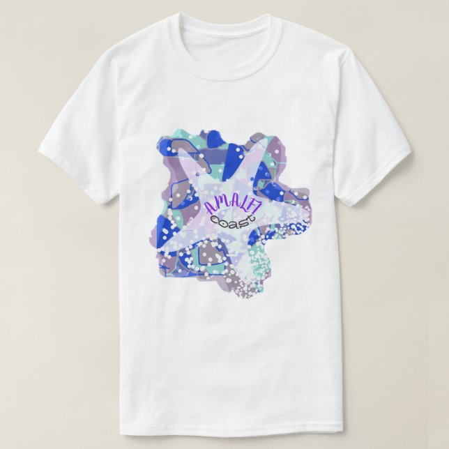 Camiseta Estrellas de mar de la costa de Amalfi (Diseño del anverso)