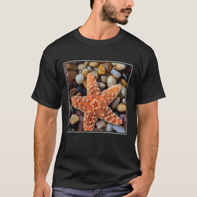 Camiseta Estrellas de mar en rocas (Anverso)