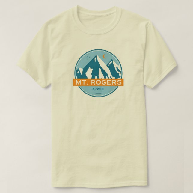 Camiseta Estrellas de Mount Rogers Virginia (Diseño del anverso)