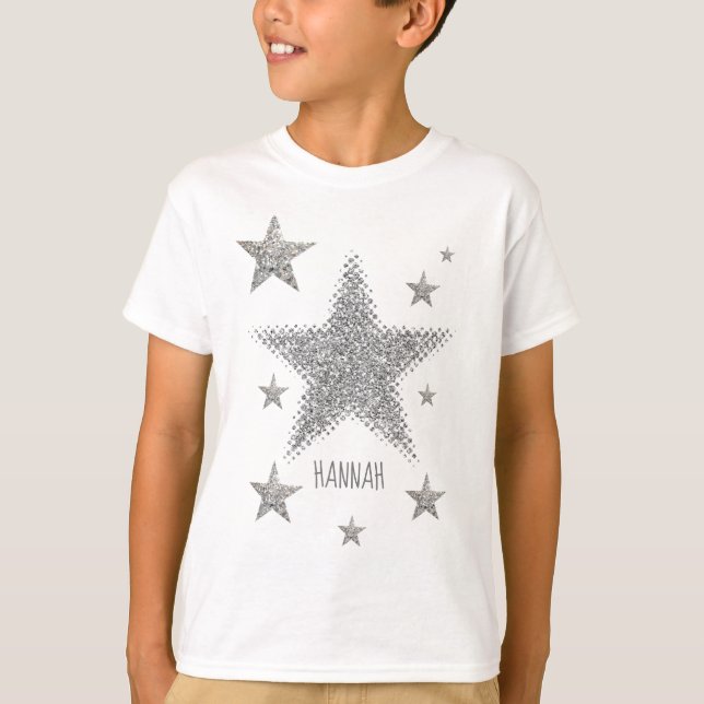 Camiseta Estrellas de plata espartana personalizadas (Anverso)