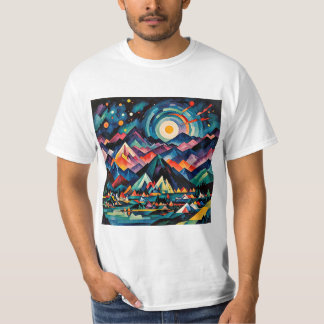Camiseta Estrellas de tiro sobre cumbres montañosas 2
