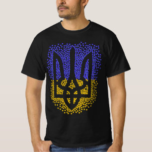 Camiseta Estrellas de tridente de heraldry de Ucrania