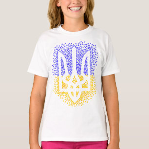 Camiseta Estrellas de tridente de heraldry de Ucrania