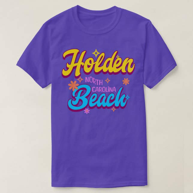 Camiseta Estrellas de verano de Holden Beach North olina (Diseño del anverso)