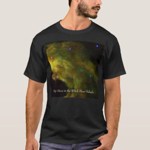 Camiseta Estrellas del bebé en la nebulosa de la cabeza de