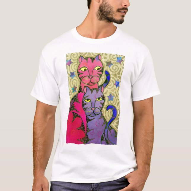Camiseta Estrellas del gato N (Anverso)