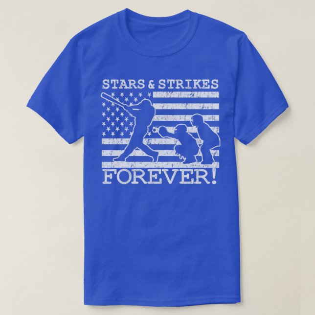 Camiseta Estrellas del lanzador de béisbol y golpea la band (Diseño del anverso)