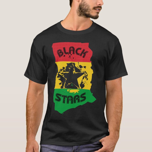 Camiseta Estrellas del negro (Anverso)