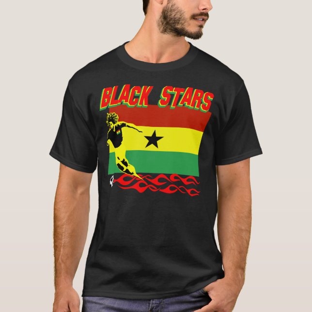 Camiseta Estrellas del negro de Ghana (Anverso)