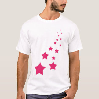 Camiseta Estrellas del rosa
