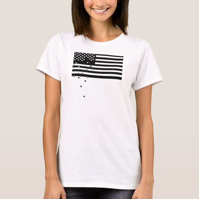 Camiseta Estrellas el caer - qué las producciones de la (Anverso)