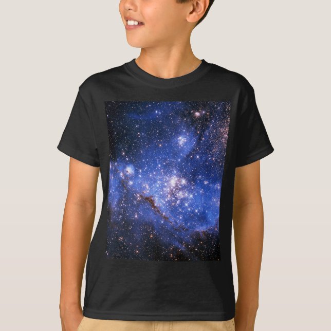 Camiseta Estrellas Embriónicas azules caídas (Anverso)