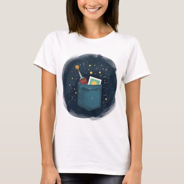 Camiseta Estrellas en mi bolsillo (Anverso)