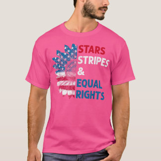 Camiseta Estrellas feministas con bandera estadounidense po