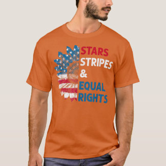 Camiseta Estrellas feministas con bandera estadounidense po