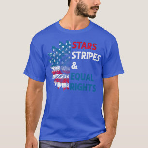 Camiseta Estrellas feministas con bandera estadounidense po