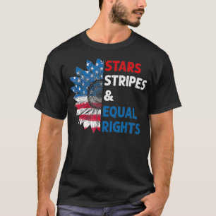 Camiseta Estrellas feministas con bandera estadounidense po