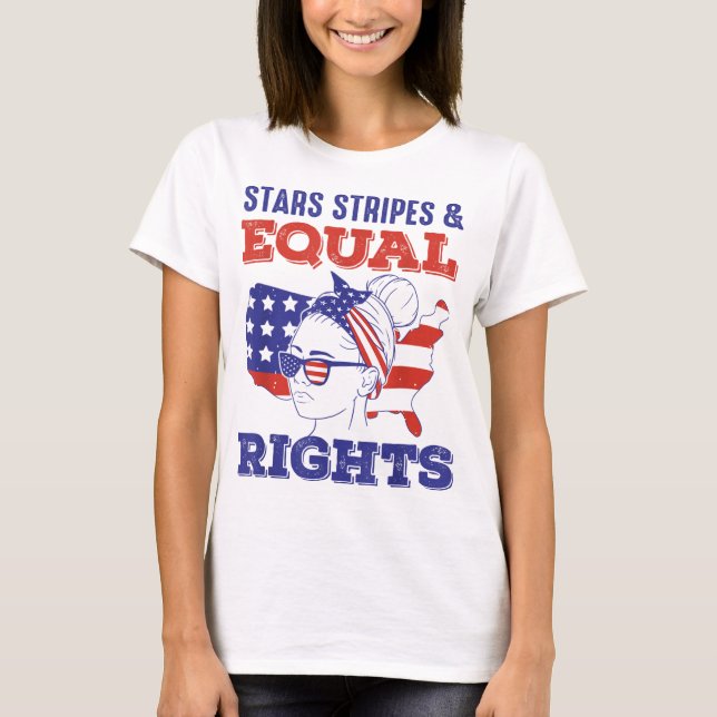 Camiseta Estrellas feministas de la elección Retro Pro Stri (Anverso)