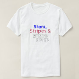 Camiseta Estrellas, franjas y derechos ciudadanos