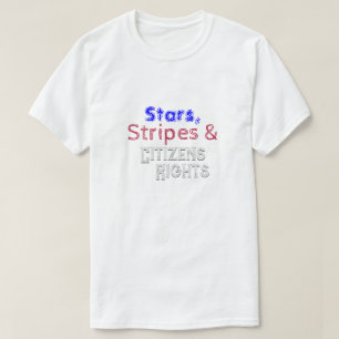 Camiseta Estrellas, franjas y derechos ciudadanos