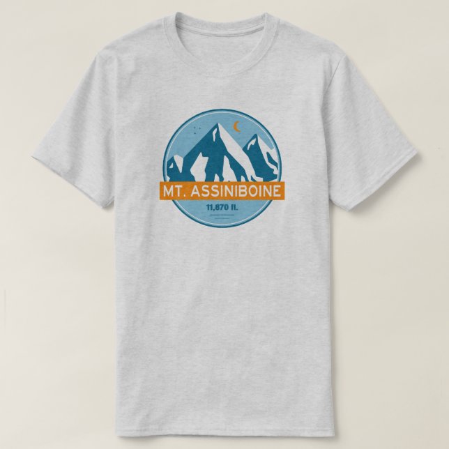 Camiseta Estrellas Luna del Mt. Assiniboine (Diseño del anverso)