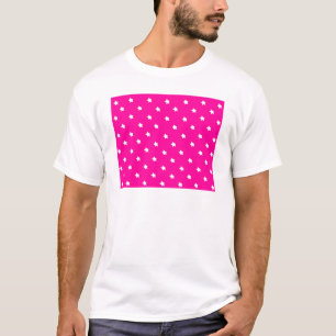 Camiseta Estrellas Magenta Blanco el MUSEO Zazzle Regalos