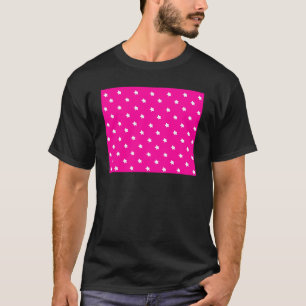 Camiseta Estrellas Magenta Blanco el MUSEO Zazzle Regalos