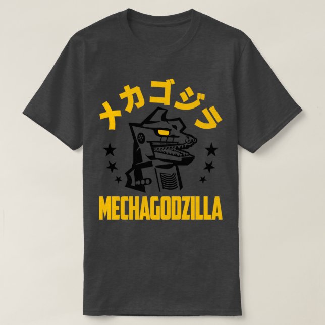 CAMISETA ESTRELLAS MECHAGODZILLA KANJI (Diseño del anverso)